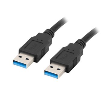 Cabo USB 3.0 Lanberg 0.5m-macho-macho-negro (CA-USBA-30CU-0005-BK)