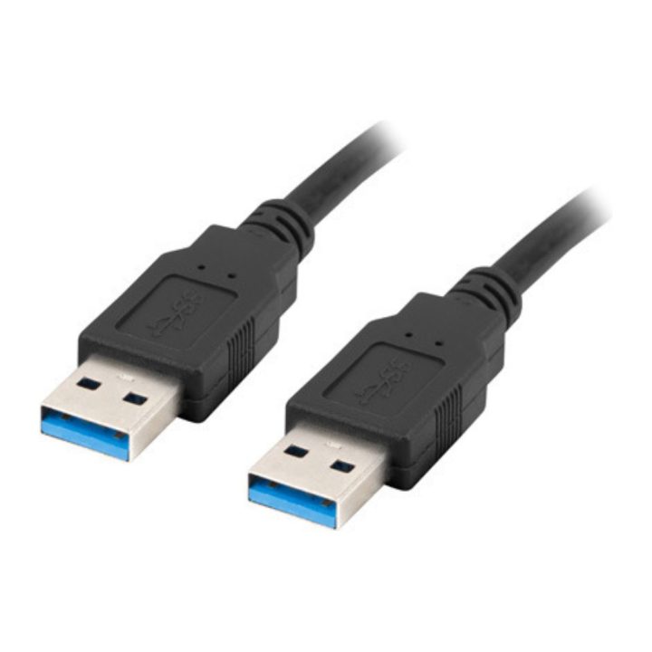 Cable USB 3.0 Lanberg 0.5m-macho-macho-negro (CA-USBA-30CU-0005-BK)