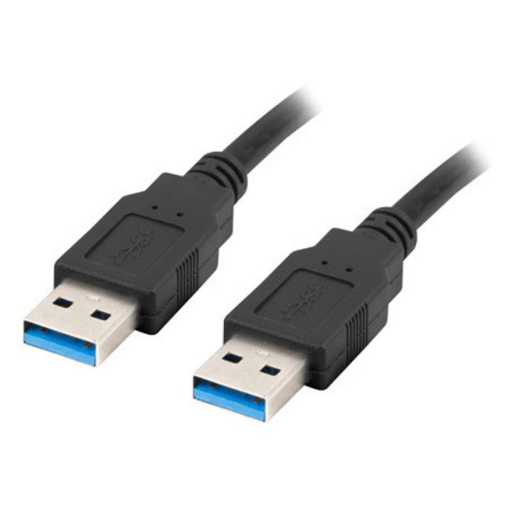 Cabo USB 3.0 Lanberg 0.5m-macho-macho-negro (CA-USBA-30CU-0005-BK)