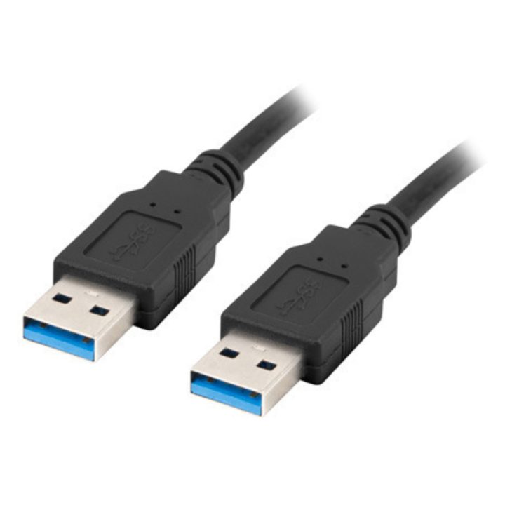 Cabo USB 3.0 Lanberg 0.5m-macho-macho-negro (CA-USBA-30CU-0005-BK)