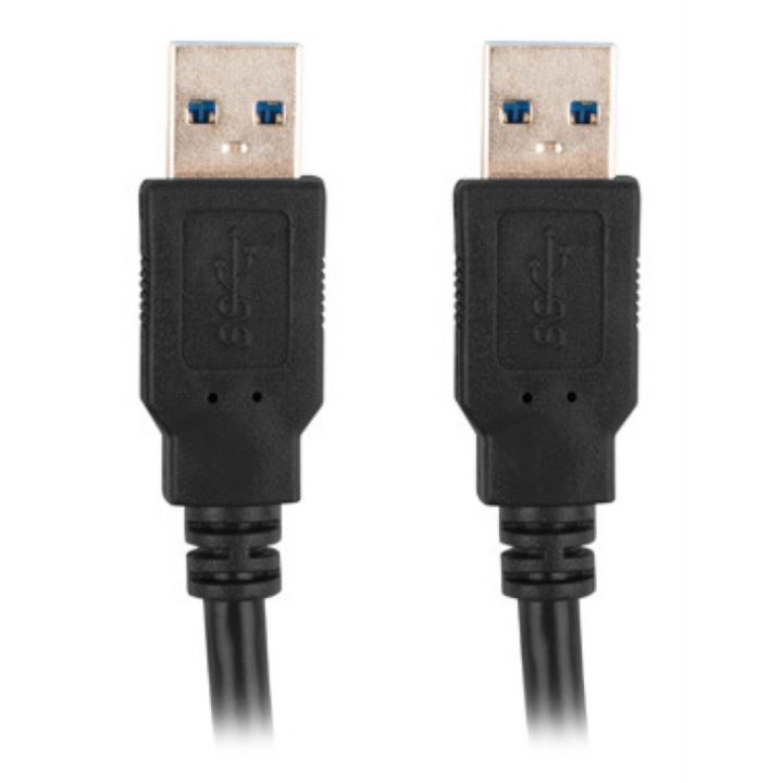 Cabo USB 3.0 Lanberg 0.5m-macho-macho-negro (CA-USBA-30CU-0005-BK)