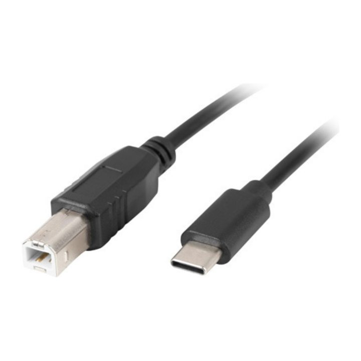 Cable USB-C a USB 2.0 tipo b Lanberg 1.8m-macho-macho-negro…