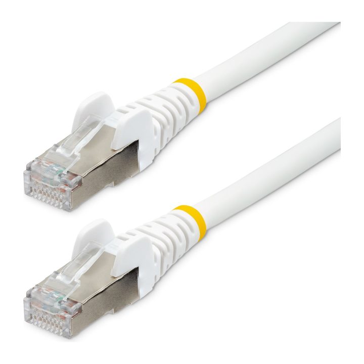 StarTech.com Cable de 0,5m de Red Ethernet CAT6a - Blanco - Low Smoke…