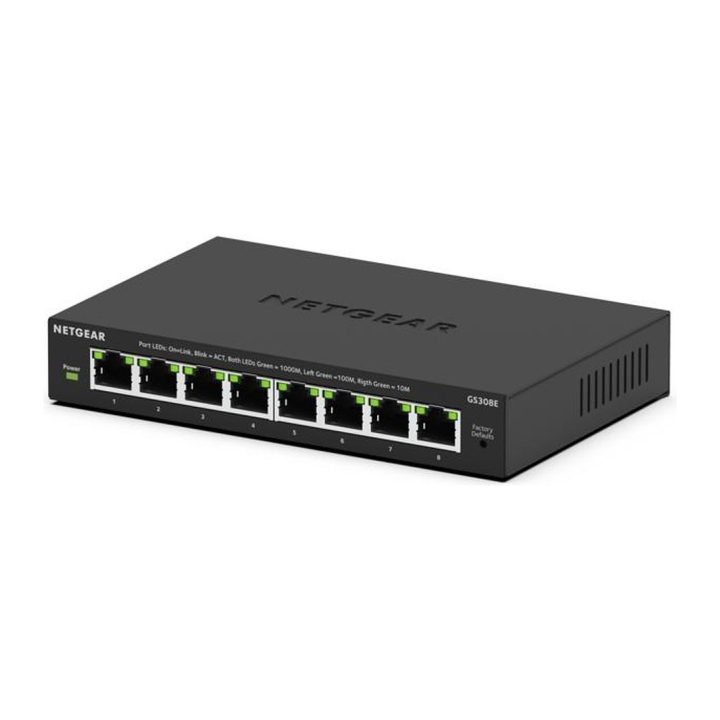 NETGEAR GS308E Managed L2/L3 Gigabit Ethernet (10/100/1000) Black