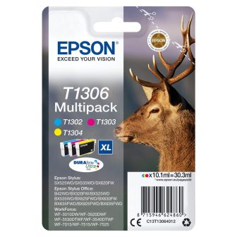 Epson Stag Tinta multipack 3 colores T1306 DURABrite Ultra Ciervo