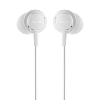 NGS CROSS DRIFT WHITE Wired In-Ear Headphones Calls/Music White