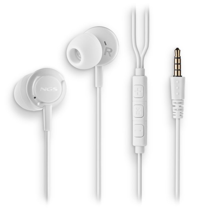 NGS CROSS DRIFT WHITE Wired In-Ear Headphones Calls/Music White
