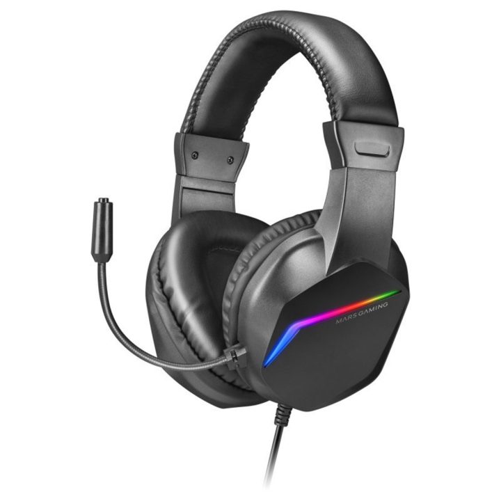 Mars Gaming MH122 Blanco, Cascos Gaming FRGB Over Ear con Micrófono…