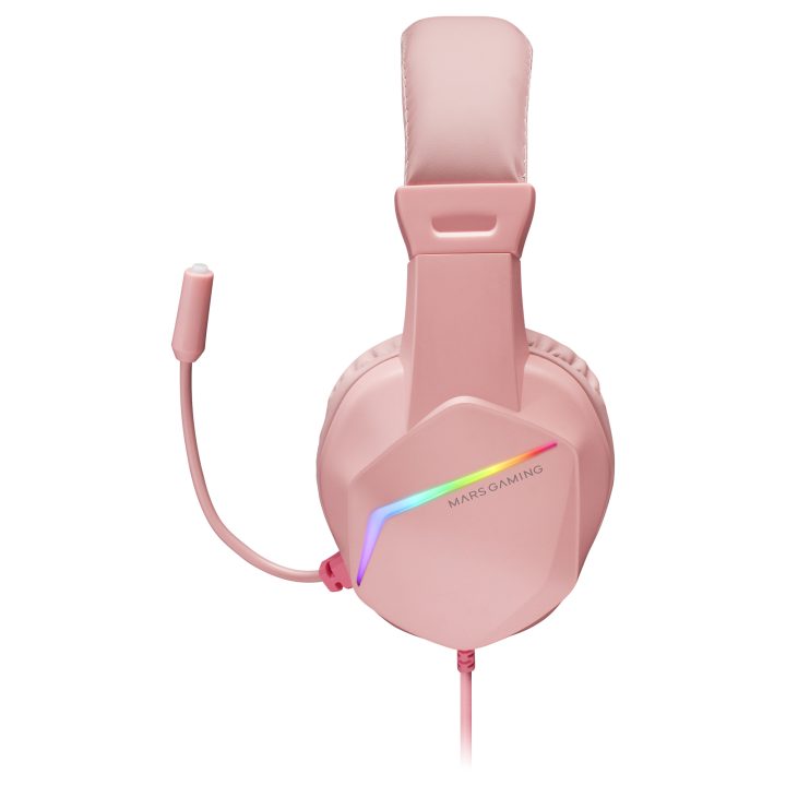 Mars Gaming MH122 Branco, Auscultadores Gaming FRGB Over Ear com…