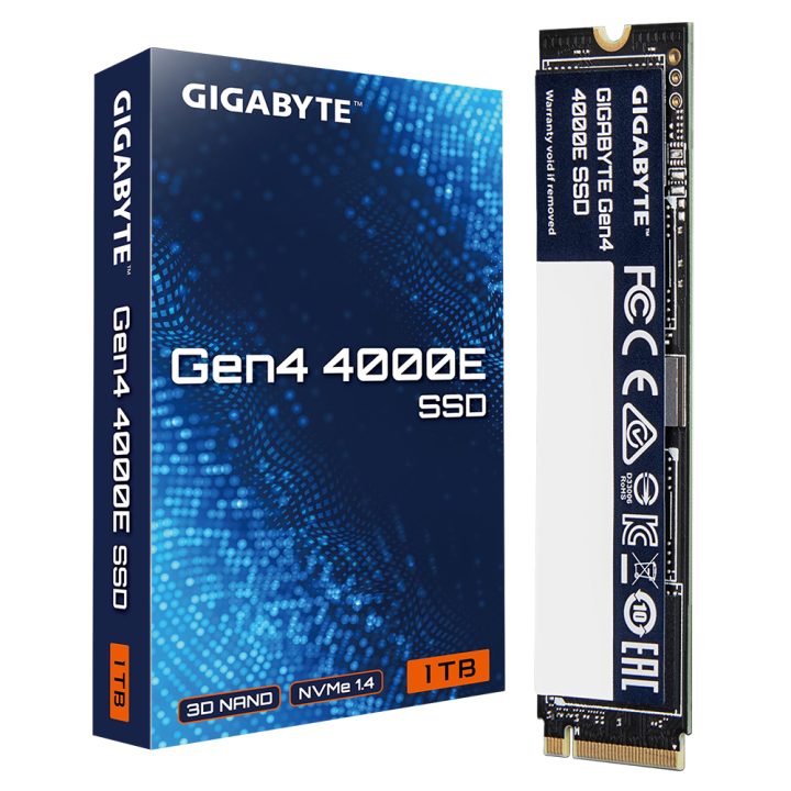 GIGABYTE Gen4 4000E 500 GB M.2 PCI Express 4.0 NVMe 3D NAND