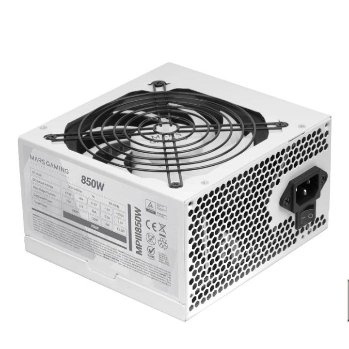 Mars Gaming MPIII850, PC ATX Power Supply 850W, 5-Year Warranty, 85%…