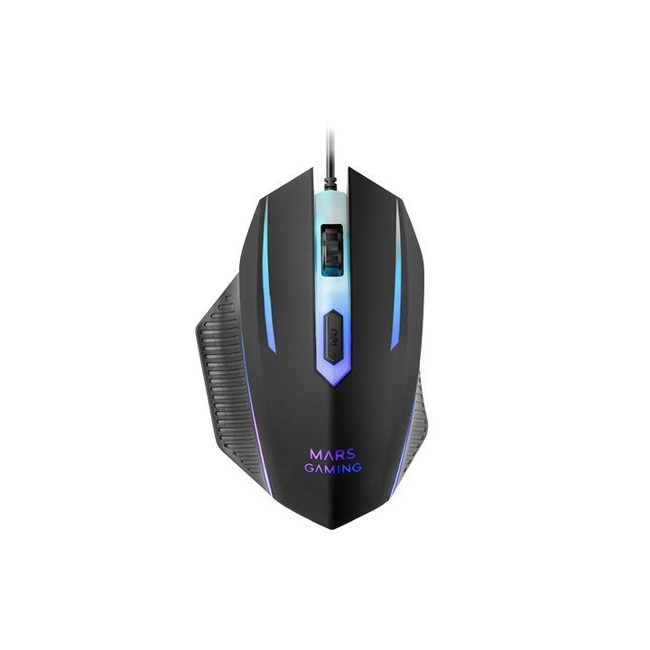 Mars Gaming MCP124, Combo Gaming 3en1, Teclado Ergonómico H-Mech LED…