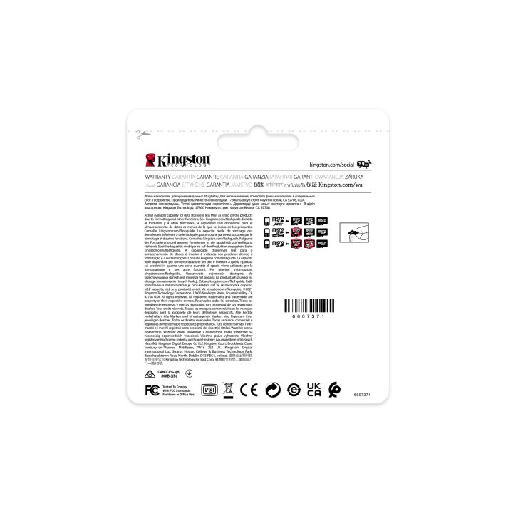 Kingston Technology Tarjeta 8GB microSDHC Industrial C10 A1 pSLC…