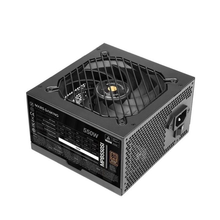 Mars Gaming MPB550SI, PC ATX Power Supply 550W, 7-Year Warranty…