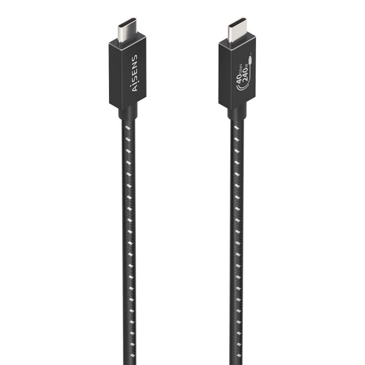 AISENS Cable USB4 Gen3x2 Aluminio 40Gbps 8K@60Hz 5A 48V 240W E-Mark…