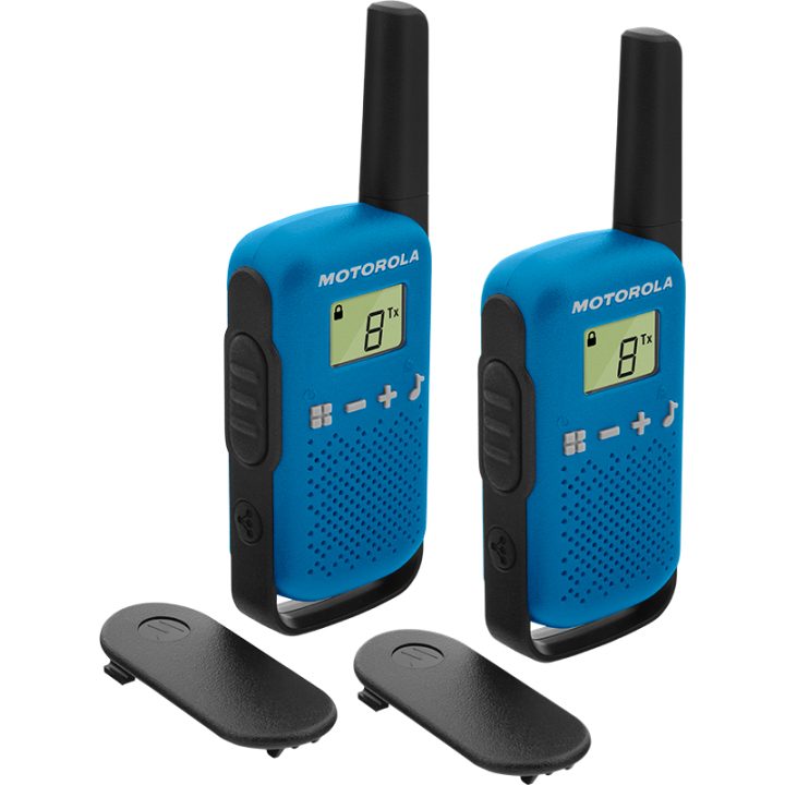 Motorola TALKABOUT T42 two-way radios 16 channels Black, Blue
