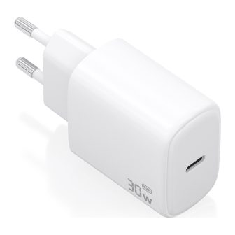 AISENS Cargador GaN 30W, 1xUSB-C PD3.0, Blanco