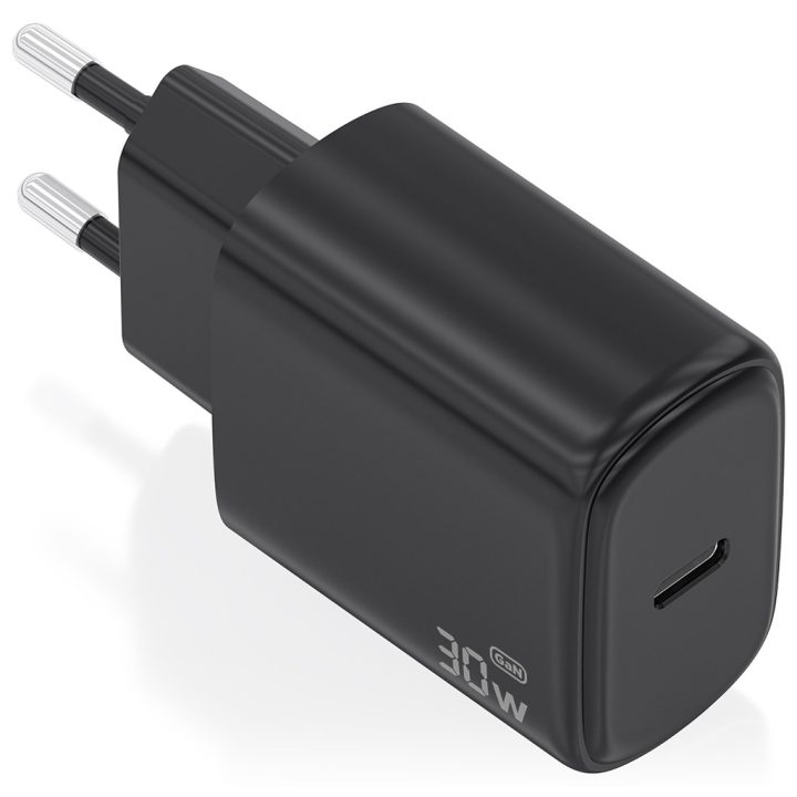 AISENS GaN Charger 30W, 1xUSB-C PD3.0, White