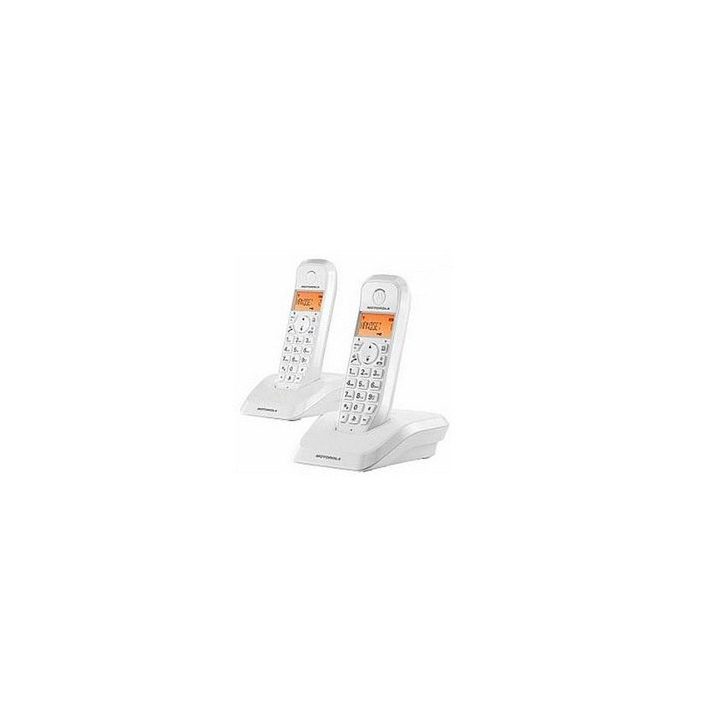 Motorola S12 Duo Telefone DECT Identificador de Chamadas Branco