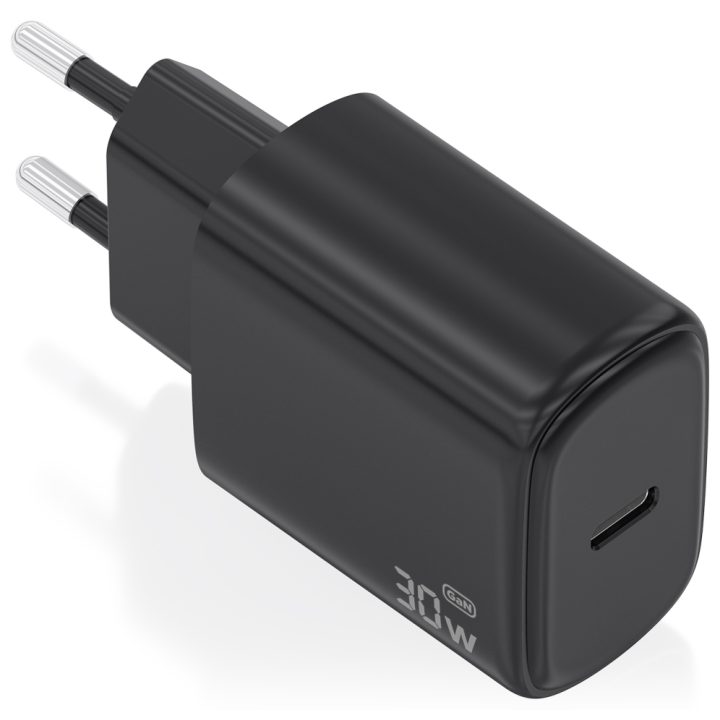 AISENS GaN Charger 30W, 1xUSB-C PD3.0, White