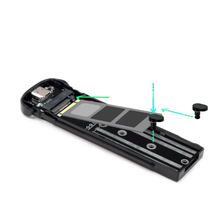 TooQ External Enclosure for M.2 NVMe SSD, Blue