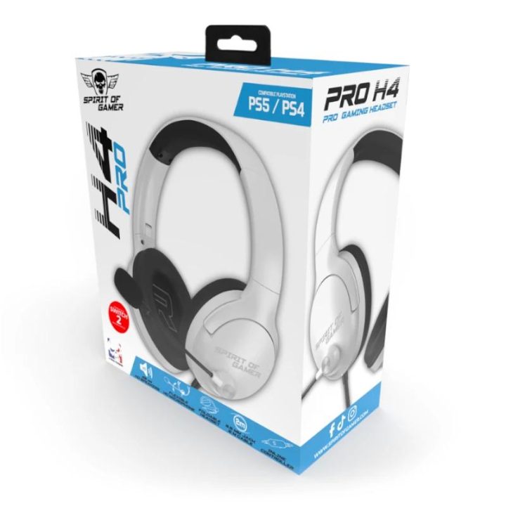 Spirit of Gamer Auricular Pro H4 Branco (MIC-PH4WT)
