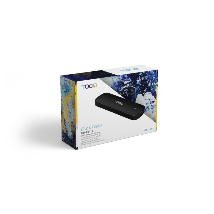 TooQ Caixa externa para SSD M.2 NVMe, Azul