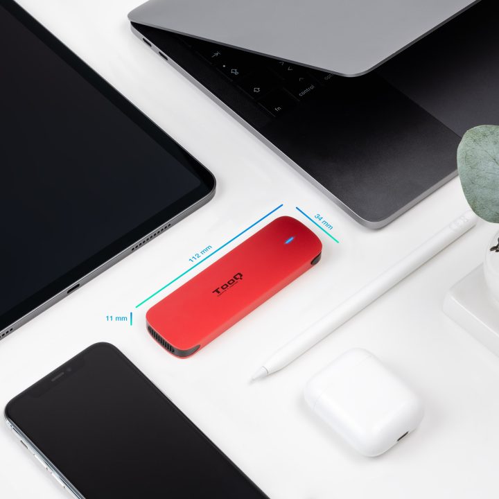 TooQ External Enclosure for M.2 NVMe SSD, Blue