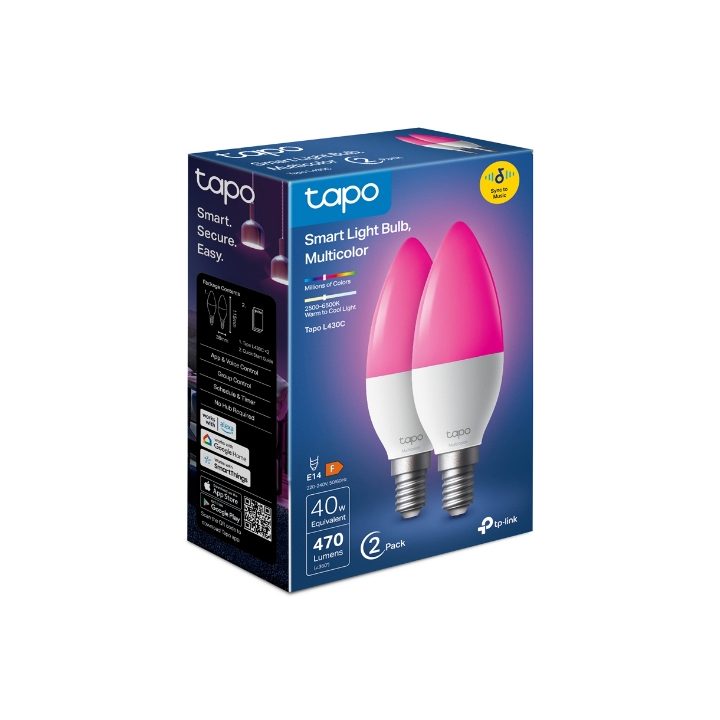 Lâmpada LED TP-Link Tapo L430C Multi 6500 K 4,8 W E14 F