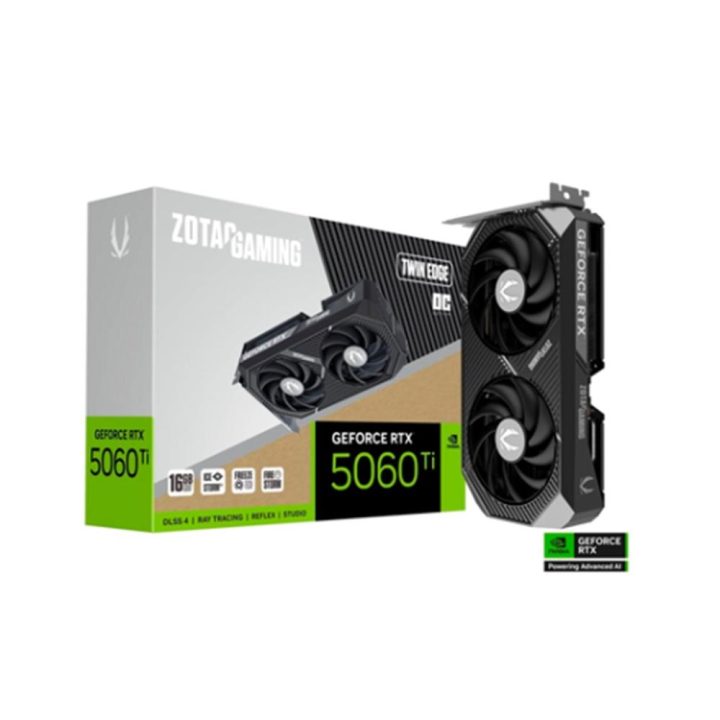 Placa gráfica ZOTAC RTX 5060TI 16GB Twin Edge OC GDDR7…