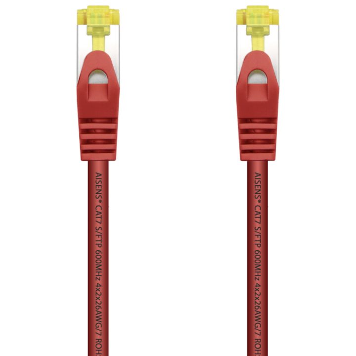 AISENS RJ45 Patch Cable LSZH Cat.7 600 MHz S/FTP PIMF AWG26, Yellow…