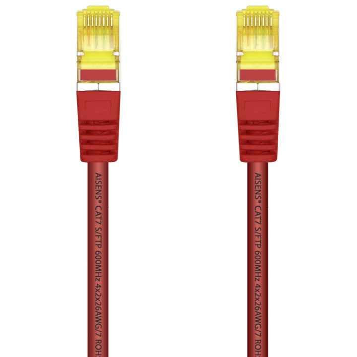 AISENS RJ45 Patch Cable LSZH Cat.7 600 MHz S/FTP PIMF AWG26, Yellow…