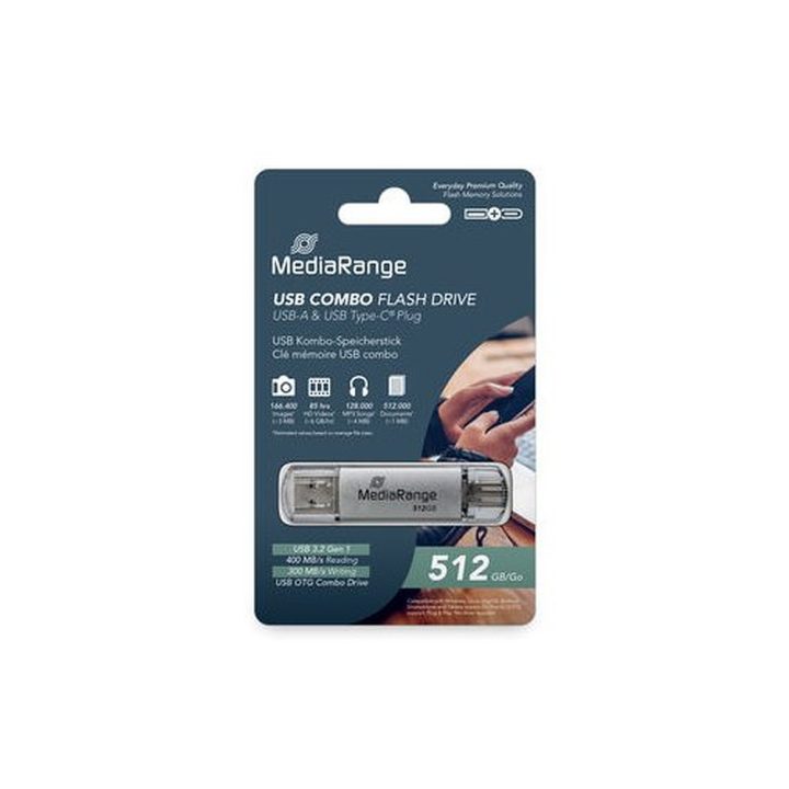Pendrive combo 512GB USB 3.2 Mediarange high p. (MR940-1)