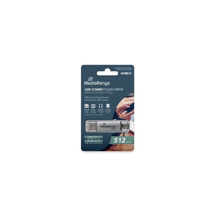 Mediarange high p. 512GB USB 3.2 Combo Flash Drive (MR940-1)