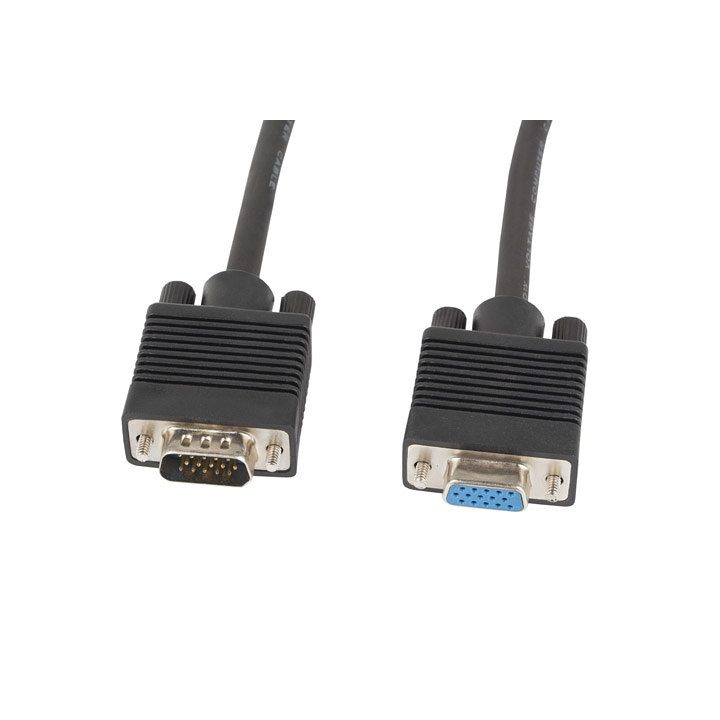 Cable Lanberg VGA macho hembra ferrita negro 1.8 m…