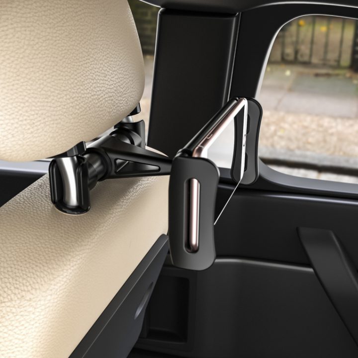 AISENS Soporte Coche Ajustable (1 Pivote) Para Reposacabezas Para…