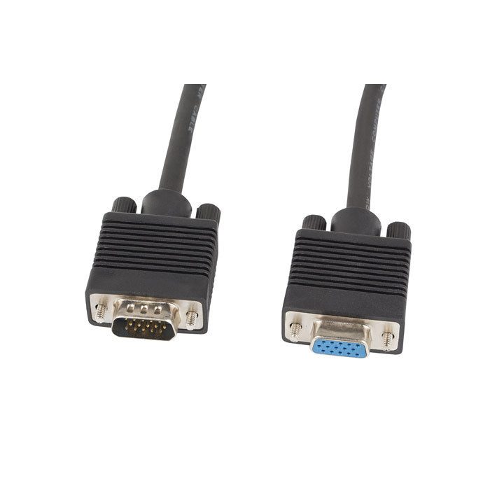 Cable Lanberg VGA macho hembra ferrita negro 1.8 m…