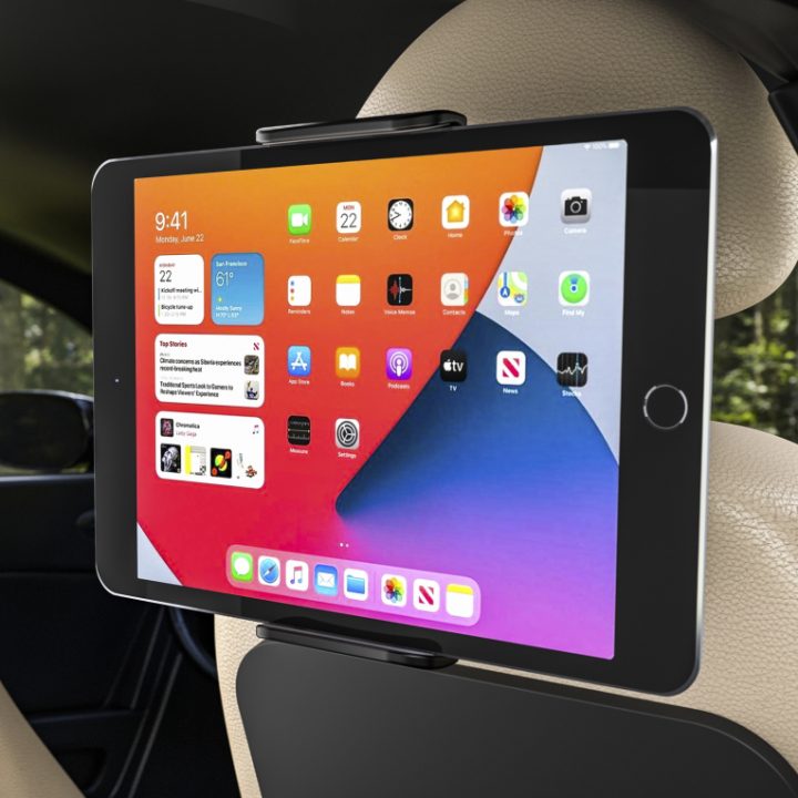 AISENS Adjustable Car Headrest Mount (1 Pivot) for Phone / Tablet…