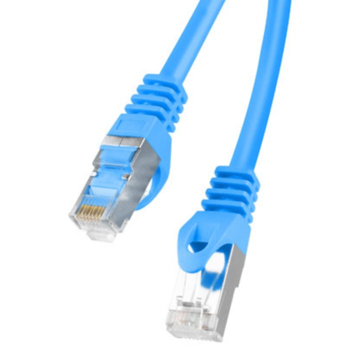 Lanberg Cat.6 FTP Patch Cable 1m Blue Fluke Passed (PCF6-10CC-0100-B)