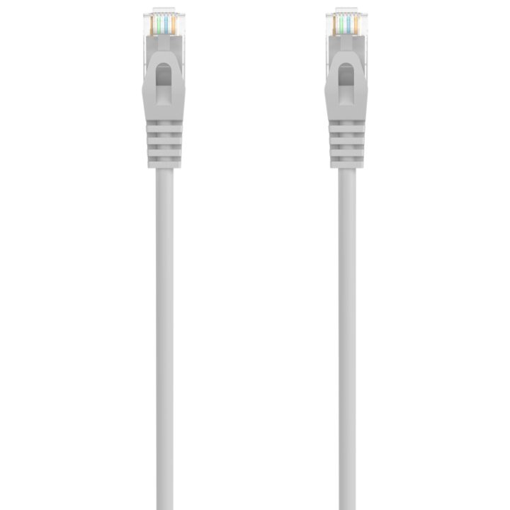 AISENS Cat.6A 500 MHz UTP AWG24 LSZH RJ45 Patch Cable, Gray, 30CM