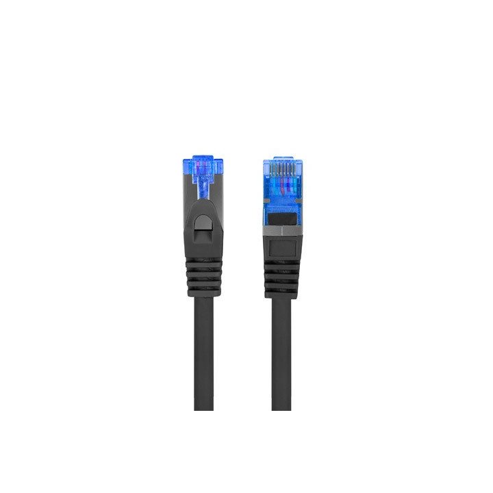 Lanberg Cat.6a S/FTP LSZH CCA Patch Cable 0.25m Black Fluke Passed…