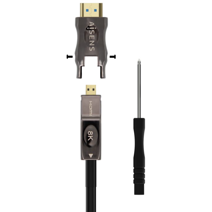 AISENS Detachable Ultra High Speed HDMI V2.1 AOC Cable / HEC 8K@60Hz…