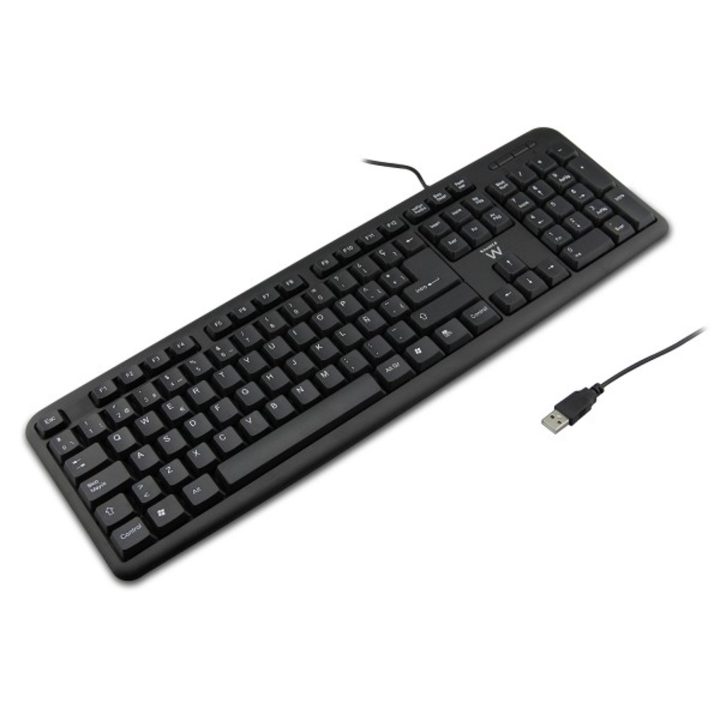 Ewent EW3109 teclado Universal USB QWERTY Español Preto