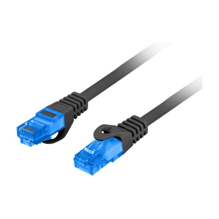 Lanberg Cat.6a S/FTP LSZH CCA Patch Cable 0.25m Black Fluke Passed…