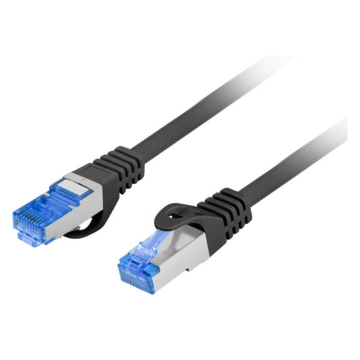 Lanberg Cat.6a S/FTP LSZH CCA Patch Cable 0.25m Black Fluke Passed…