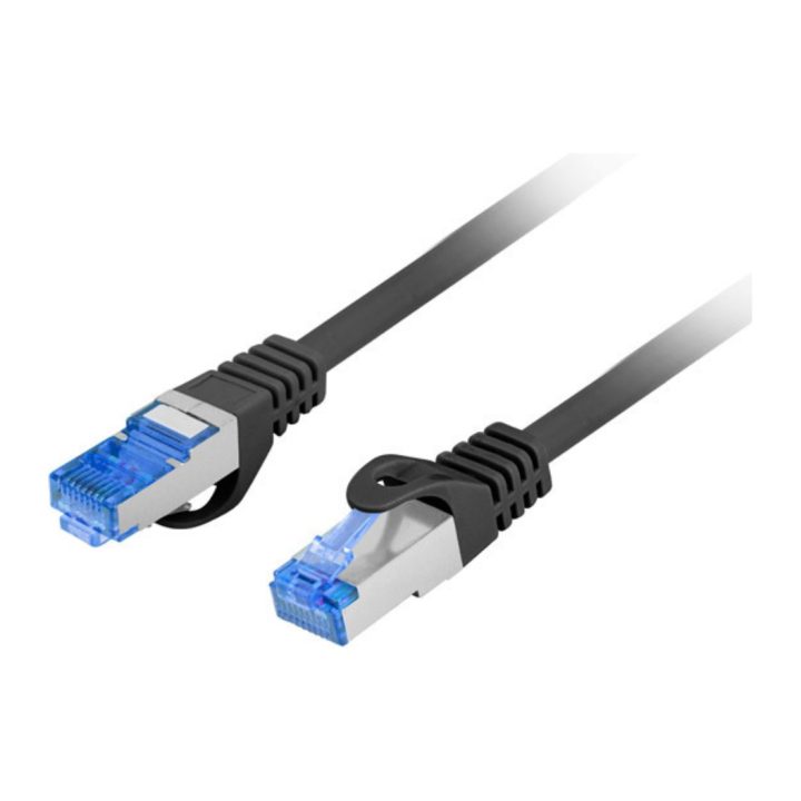 Lanberg Cat.6a S/FTP LSZH CCA Patch Cable 0.25m Black Fluke Passed…