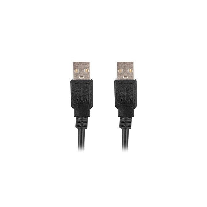 Cable USB 2.0 Lanberg 0.5m-macho-macho-negro (CA-USBA-20CU-0005-BK)