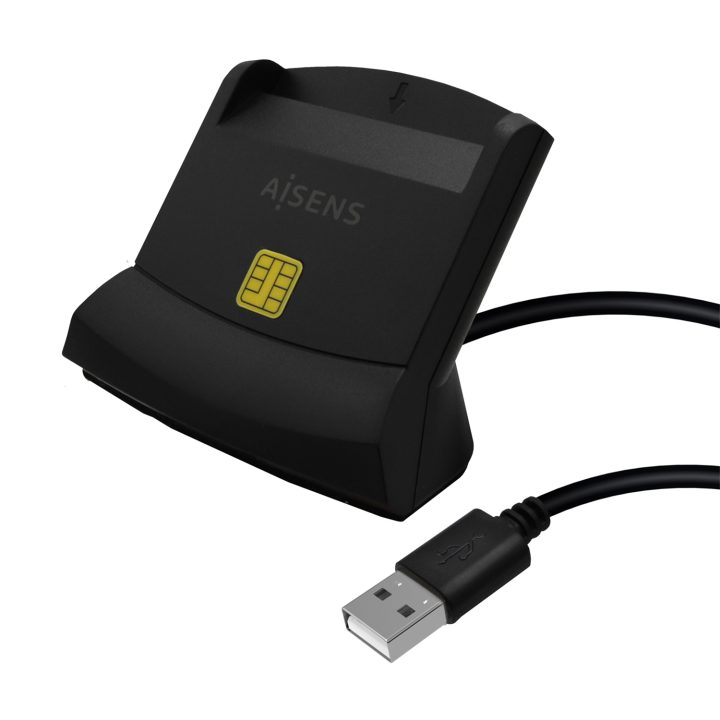 AISENS Smart Card Reader for eID, White