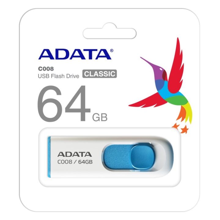ADATA 32GB C008 USB Flash Drive USB Type-A 2.0 Blue, White