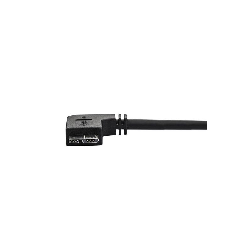 StarTech.com Slim 0.5m Right-Angle Micro USB 3.0 to USB A Cable